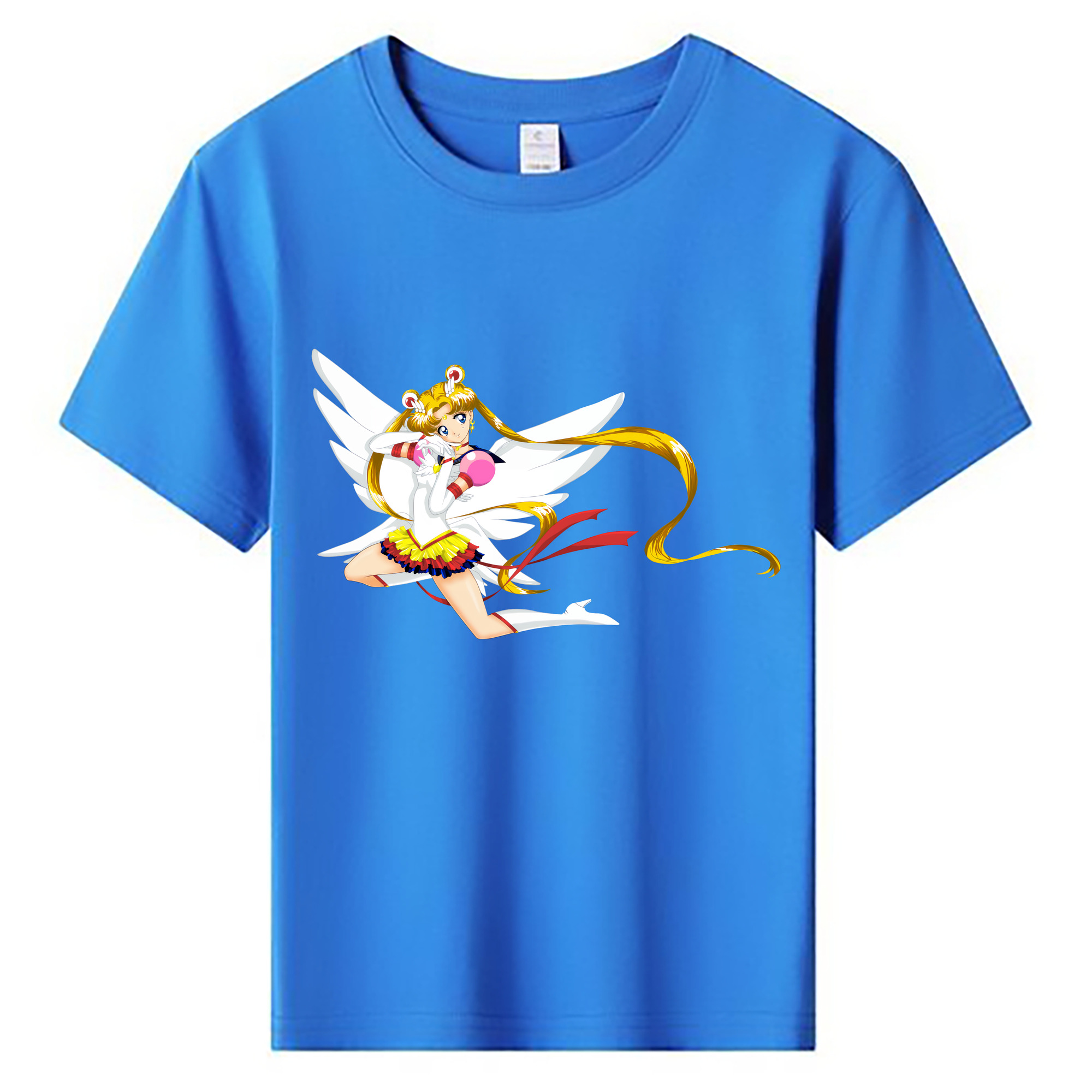 （画像用） 美少女戦士セーラームーン 月野 うさぎ つきの うさぎ Sailor Moon Tsukino Usagi 綿100％キッズTシャツ（フロントプリント）